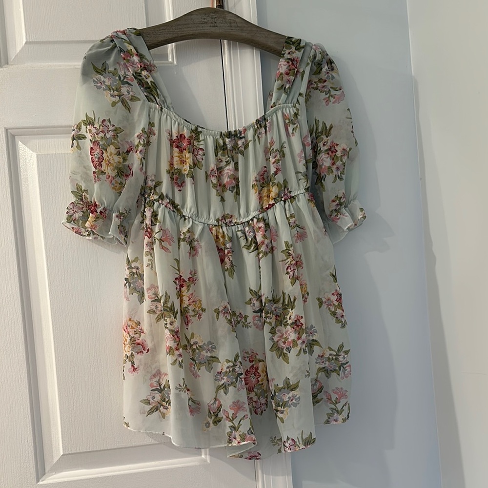 Floral Print Women's Top
